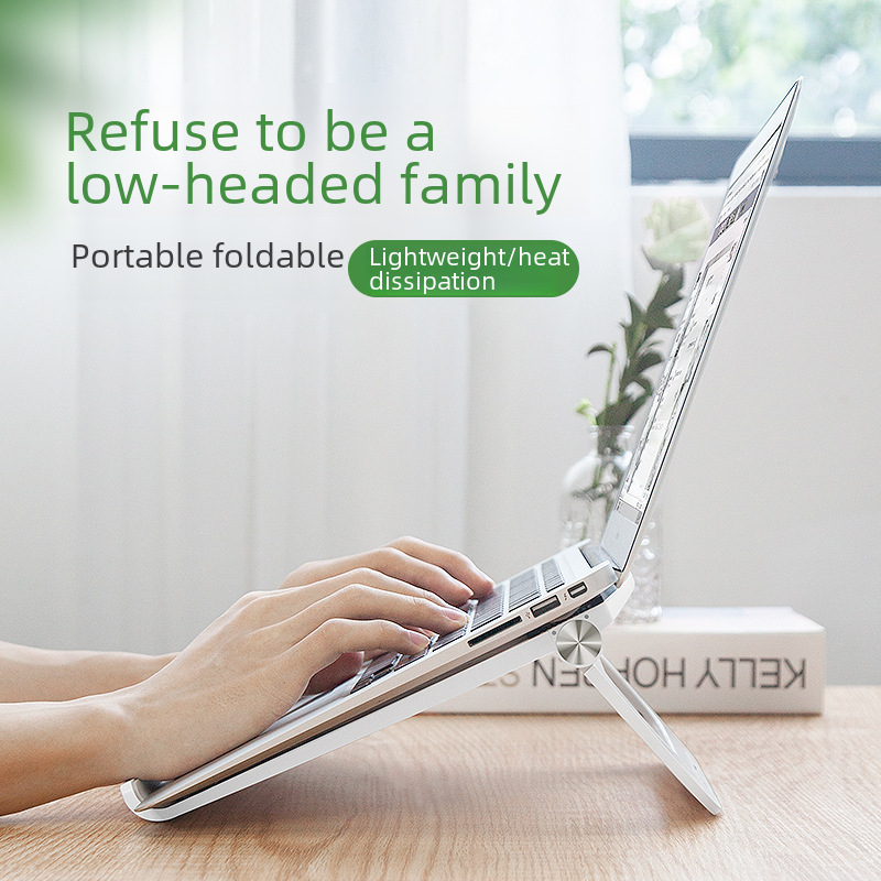 Laptop Stand Height Adjustable Tablet PC Cooling Portable Support Saddle Bracket Elevator Raise Protect Neck