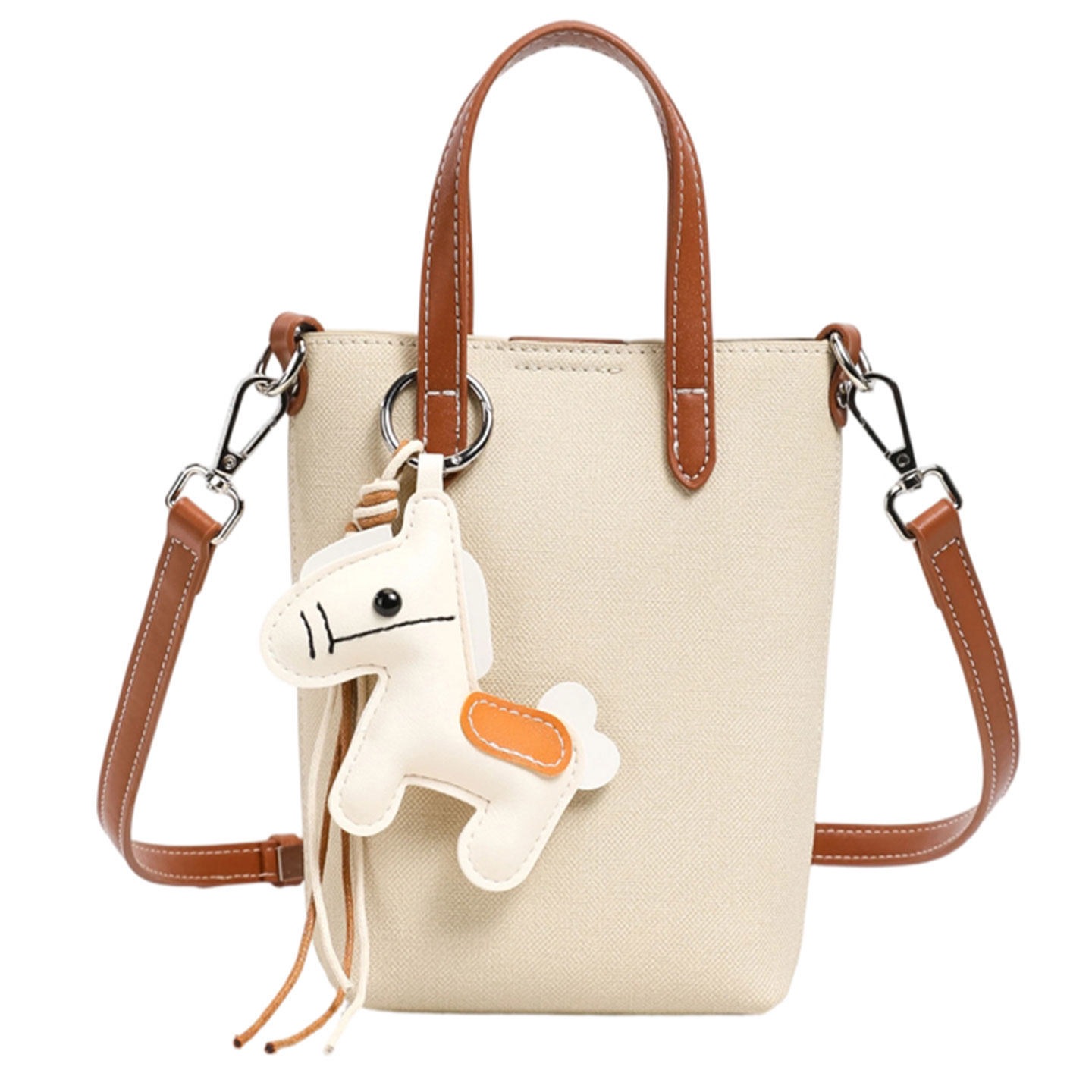 Casual nuevo bolso de verano de mujer inclinado 2026 cubo de hombro portátil versátil bolso pequeño teléfono móvil