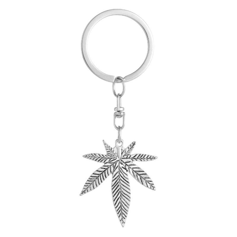 Кленовый лист брелок креативный автомобиль Мужской и женский брелок кулон брелок кольцо для ключей аксессуары оптом