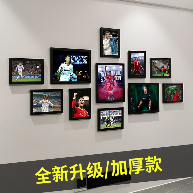 C Luo cartel UEFA fútbol Copa del Mundo estrella dormitorio mural de la pared dormitorio pintura decorativa montado en la pared marco de fotos Foto de la pared