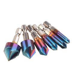 Cross-border hot-selling five-blade beveling tool set of six, colorful baked paint coating, hexagonal handle 90-degree beveling knife, factory direct supply