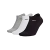 Black and white gray boat socks