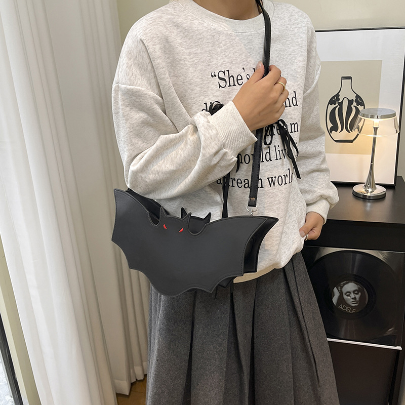 Borsa a tracolla halloween pipistrello per donna alla moda_voghion.com