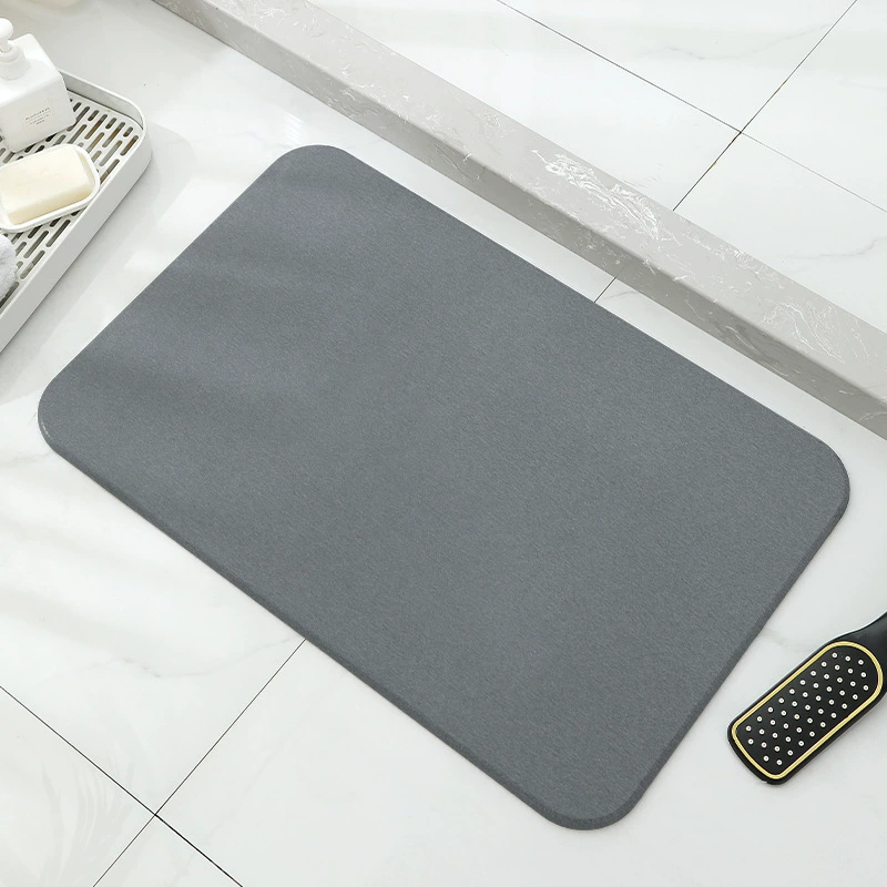 Non-slip Quick-Dry Diatomaceous Earth Bath Mat, Water-Absorbent, Multiple Sizes (30×20–39×60 cm)