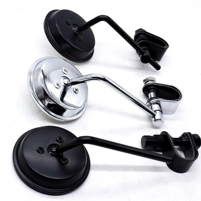 Motorcycle Rearview Mirror, Electric Vehicle Reflector, Caliper Rearview Mirror, Modified Small Round Mirror, Cross-Border Motorcycle Accessories (Motorcycle rearview mirror)