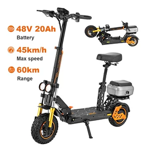 KUGOO Складной электрический самокат для взрослых, 1200W, 48v