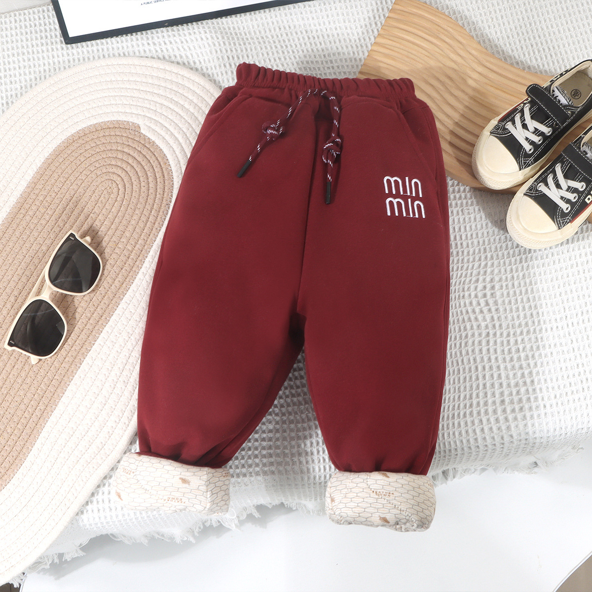 온도변화 면팬츠 [레드]