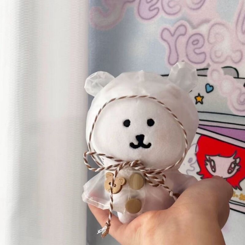 Labubu 高見え自虐クマベビー服 10cm 面白いクリエイティブな着替えかわいいレインコートドレスアップペンダント|undefined