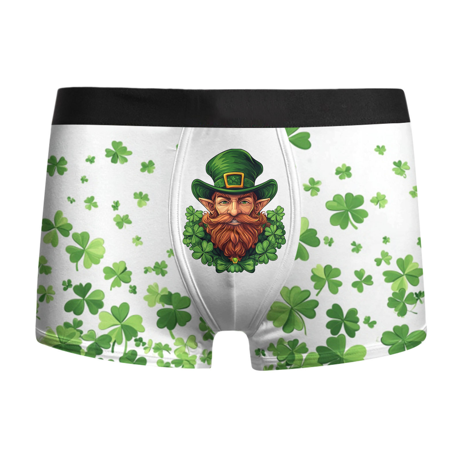 Ropa interior para hombre St. Pa Day, pantalones cuadrangulares para hombre, calzoncillos bóxer de cintura media de gran tamaño transpirables, estampado 3D MP01