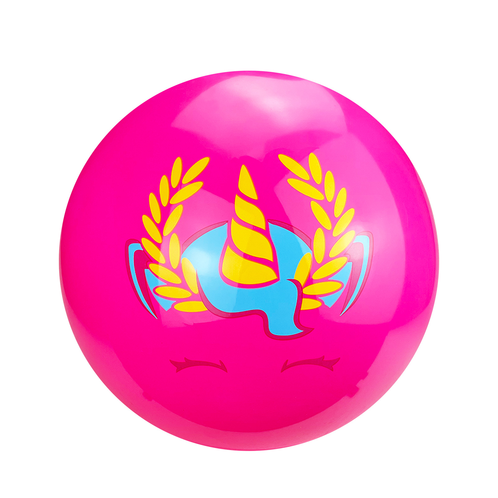 Yongqi bola raqueta de juguete para niños bola inflable de PVC bola de 9 pulgadas imagen de dibujos animados sonriente cara bola transfronteriza al por mayor