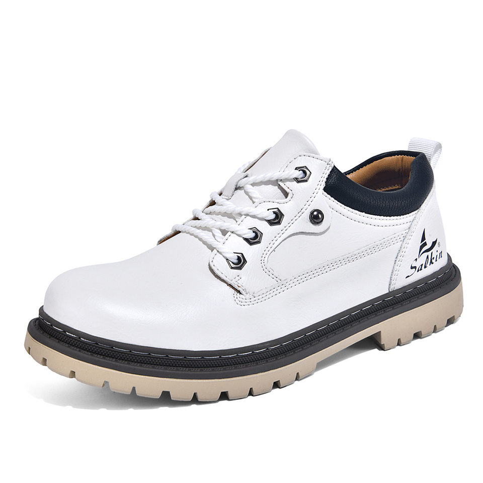 Giày bốt nam cổ lửng phong cách Anh Quốc, bốt Martin công sở gót 3-5 cm — 2466 màu kaki, 2466 màu trắng, 2466 màu xanh, 2466 màu xanh lá cây chi tiết 15
