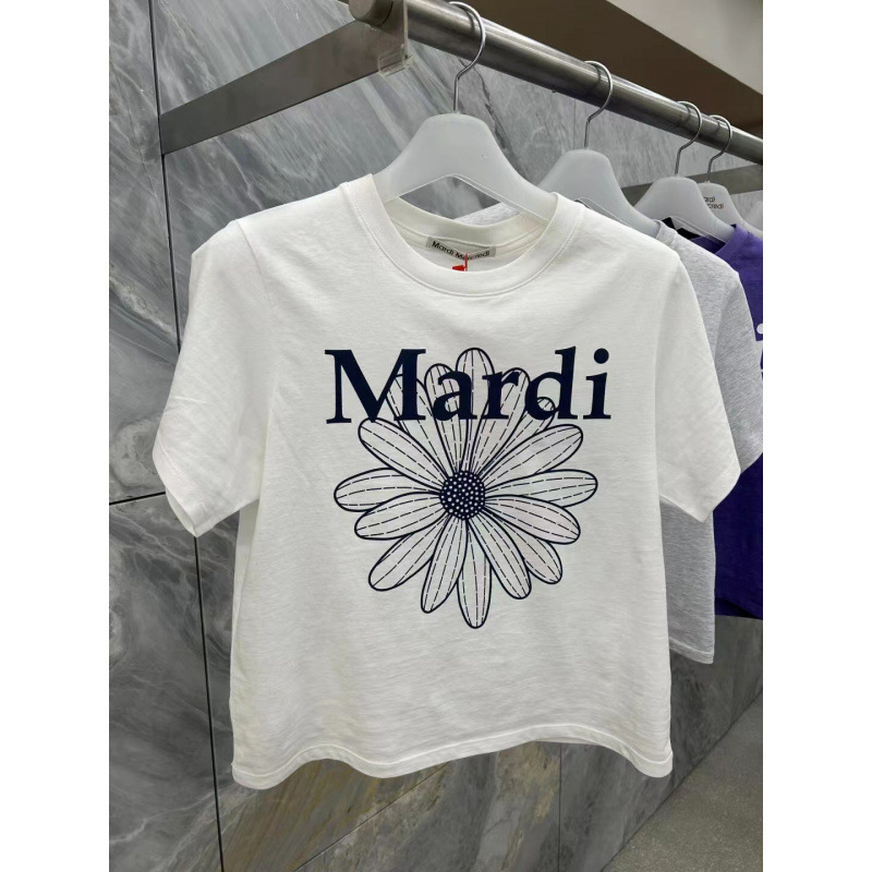 2025新款韩国Mardi短袖金高银同款小雏菊T恤百搭女上衣宽松高版本|undefined