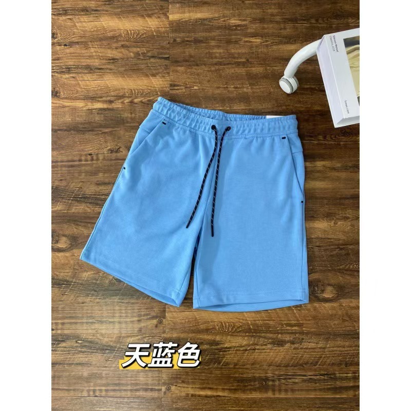 Pantalones cortos 503 para hombre con cremallera trasera multicolor con cordón deportivo casual de verano 2024