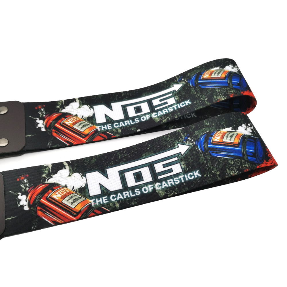 Car Modification Jdm Trailer with Triangle Buckle Insurance Front Bumper Lip Decoration Traction Rope Tail Throat Personalized Decorative Streamer