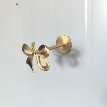 黄铜蝴蝶结创意窗帘勾