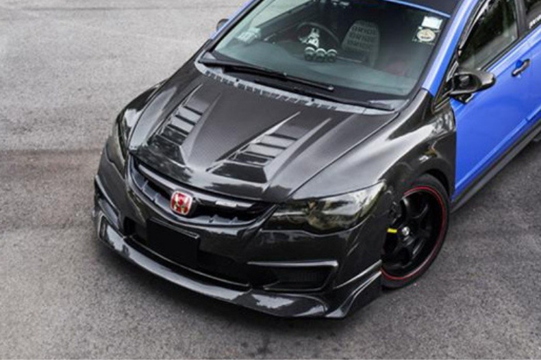 Suitable for Honda Civic FD2 fender modification with open hole wide body lightweight carbon fiber heat dissipation fender