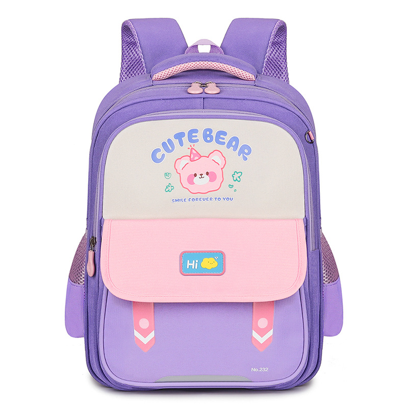 Mochila infantil de dibujos animados, mochila transpirable de gran capacidad para reducir la carga, mochila para niños, niñas de grado 234