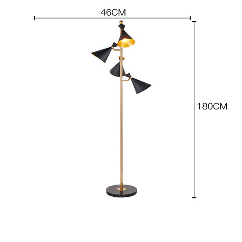 Lámpara de pie nórdica minimalista para sala y hotel, diseño moderno de alta gama