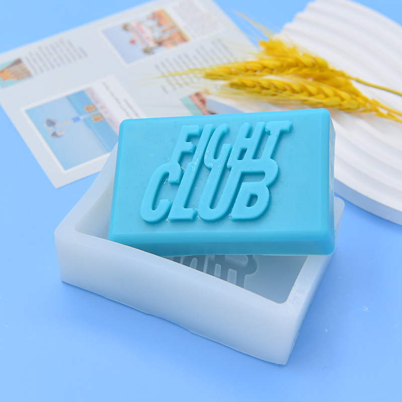 手作り石鹸金型格闘クラブclub英語アルファベット平面石鹸ケーキ金型シリコン金型|undefined