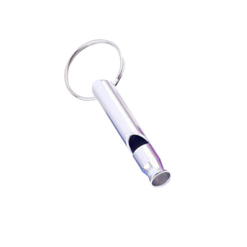 Outdoor camping life-saving whistle aluminum alloy whistle with logo printable metal multi-functional portable alloy whistle