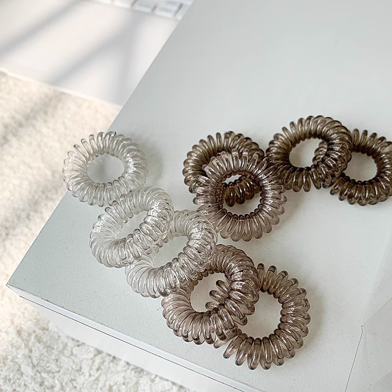 Internet celebridad alta banda de goma elástica duradera cuerda de pelo Banda de pelo de línea telefónica de gradiente de alto grado temperamento femenino no daña el pelo cuerda de pelo