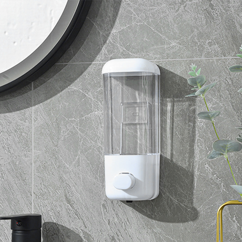 Dispensador de Jabón Manual de Pared de Plástico para Baño y Hotel