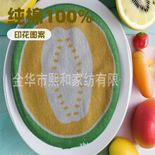 厂家直销欧美水果系列纯棉印花茶巾方巾浴巾沙滩巾100%棉OEM定制