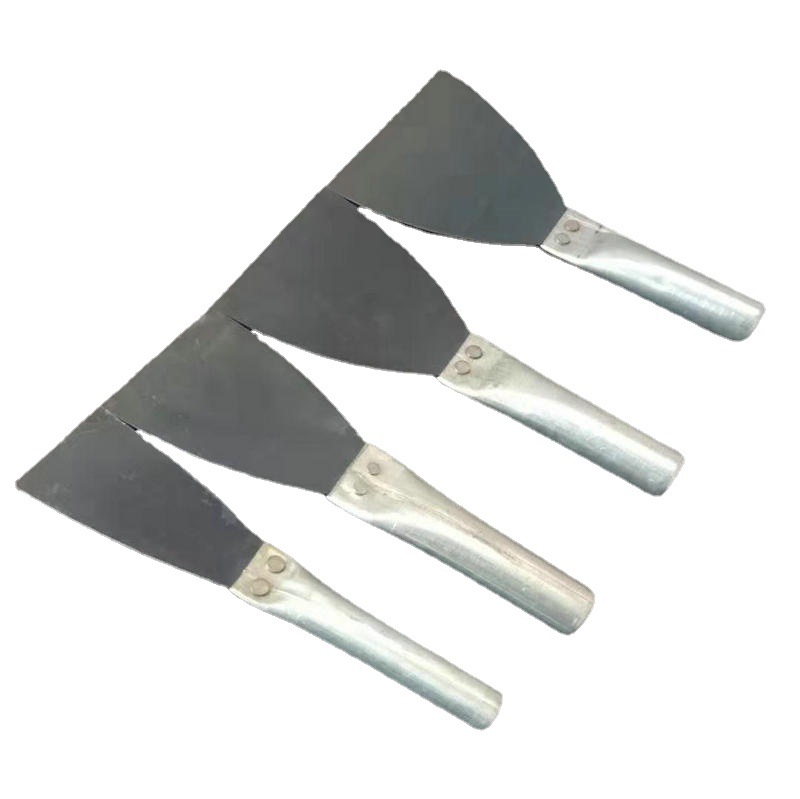En stock vender una variedad de mango de hierro cuchillo de masilla pala de limpieza pala de masilla práctico stock es suficiente