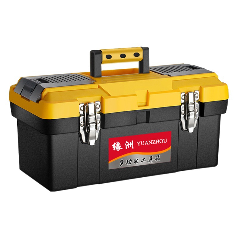 Caja caja de herramientas de almacenamiento portátil caja de herramientas del hogar traje eléctrico herramientas de hardware coche grande caja de almacenamiento de plástico