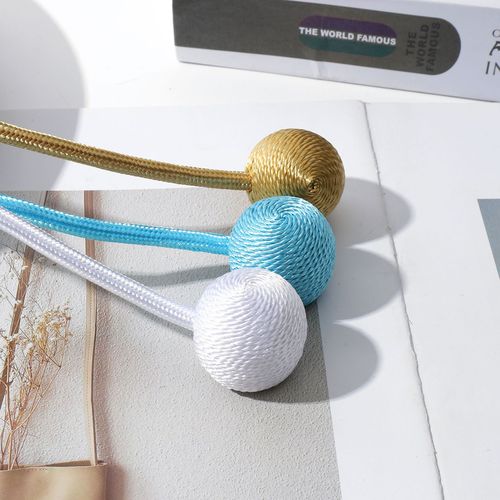 Factory wholesale curtain hooks without drilling magnetic suction curtain ties headset style curtain magnetic fasteners binding ropes accessories