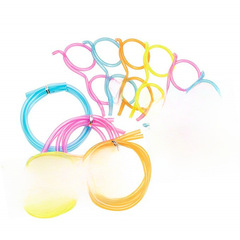 Funny and quirky creative children's glasses art-shaped straws, Crazy and quirky DIY straws, glasses straws