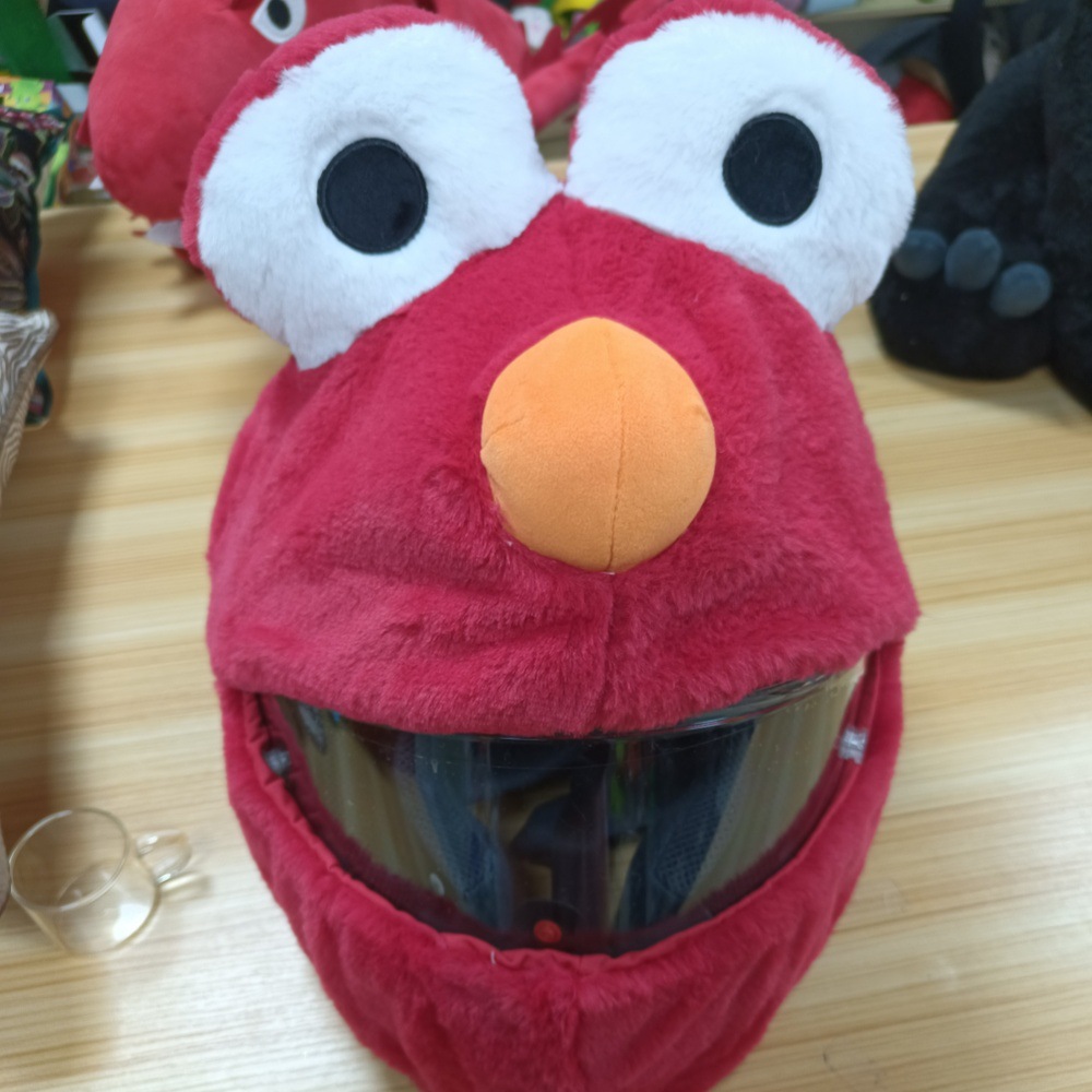 Conejo de Halloween de peluche cubierta del casco de la motocicleta casco de dibujos animados sombrero de la joyería frito calle cubierta protectora horror tendencia