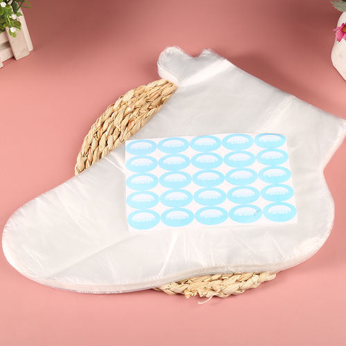 Foot film set factory wholesale disposable plastic foot film set anti-cracking waterproof care moisturizing preservation film set universal 