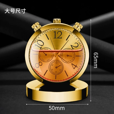 Perfplant seat — light fragrance car high-end clock - big-gold-table-ornaments-red-rose
