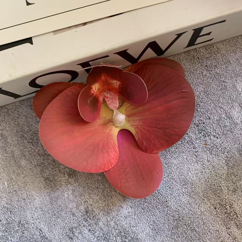 ネット赤蝶蘭花頭3dプリントフィルムシミュレーションdiyカード装飾花9センチお土産喜糖箱|undefined