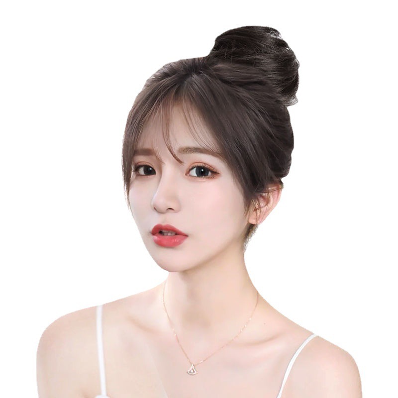 Cabello real bajo cabeza pelucón pelucón disco pelucón antiguo pelucón bolsas de brotes de flores todo el artefacto pelucón humano real