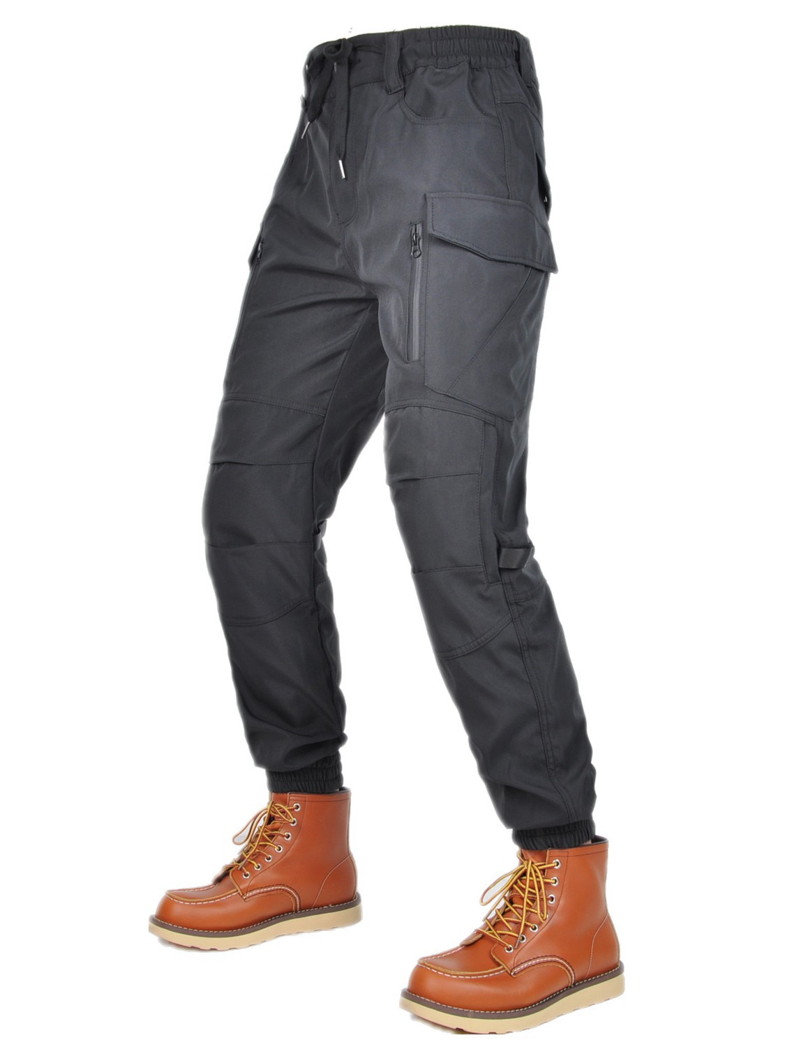 VOLERO motocicleta ciclismo pantalones impermeables a prueba de viento transpirable elástico cintura alta motocicleta anti-caída pantalones de silicona equipo de protección