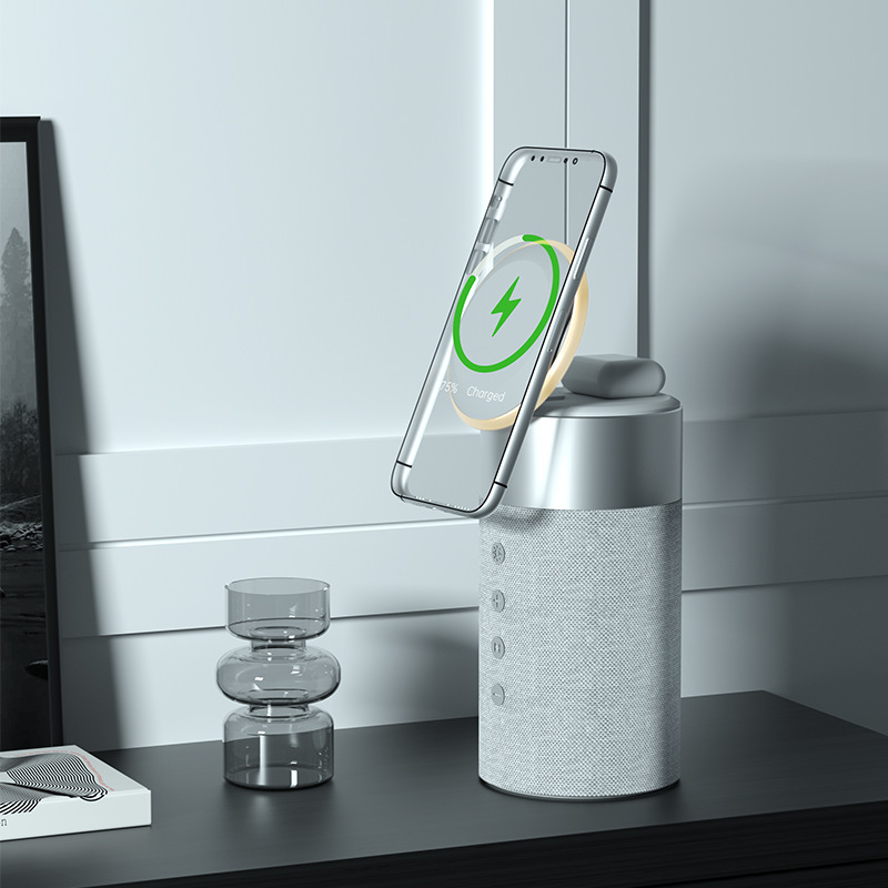 マグネット式無線充電器小型携帯用電気機器急速充電自動誘導携帯電話オフィス屋外無線充電スタンド|undefined