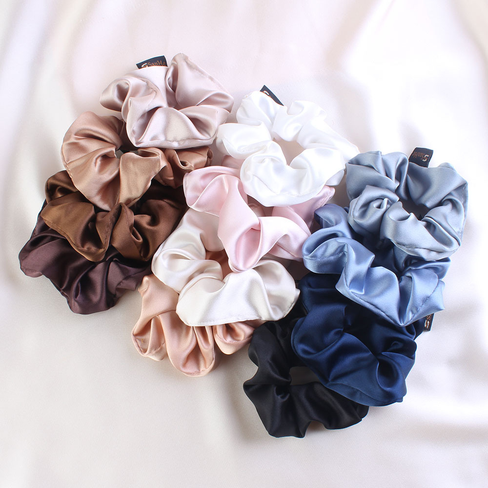 10g Weight Hair Tie Hair Accessories Type 1 Piece Quantity Casual, Daily Occasion satin Material Solid Color Pattern Women's Gender Simple Style Style Simple Style Women's Solid Color Satin Hair Tie 1