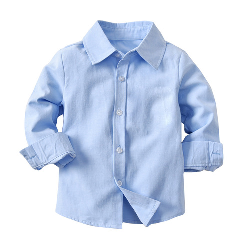 Cross-border boy baby long-sleeved collarless shirt denim overalls suit children's banquet dress formal outfit