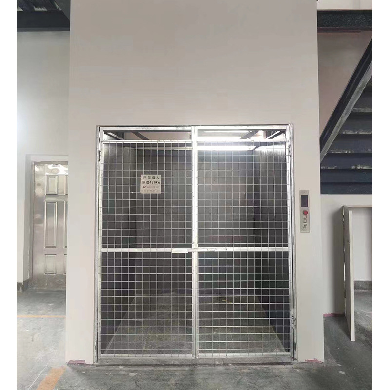 货梯升降平台小型简易2t厂房搬运提升机液压固定式升降台导轨货梯