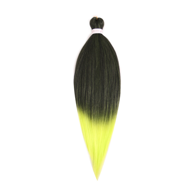 EZ Trenza PVC ignífugo a baja temperatura fibra multicolor flojo gran ganchillo de trenza fábrica de cabello recto un cabello