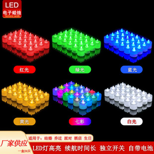 Led Electric Candle Creative Wedding Birthday Christmas Supplies Digital Candle for Buddha Smokeless Everlasting Lamp