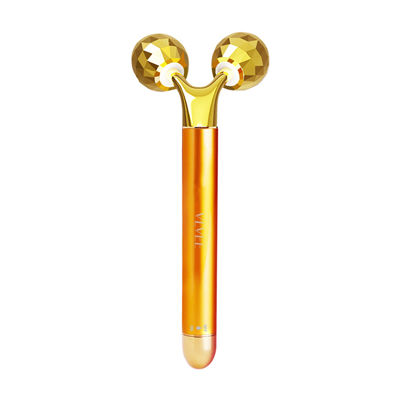 Facial Massager 3D Roller Massager 24k Gold Rod v Beauty Stick Group Building Gift Procurement Cross-border Dropshipping