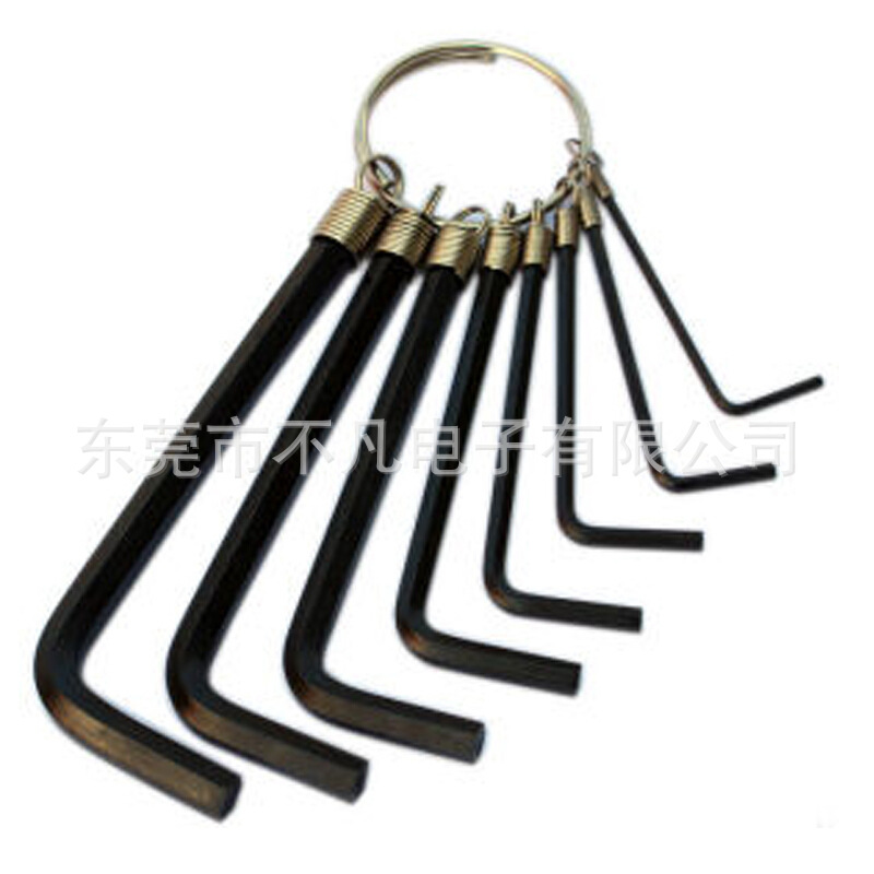 钢盾(SHEFFIELD)S050018 8件套链式内六角扳手公制