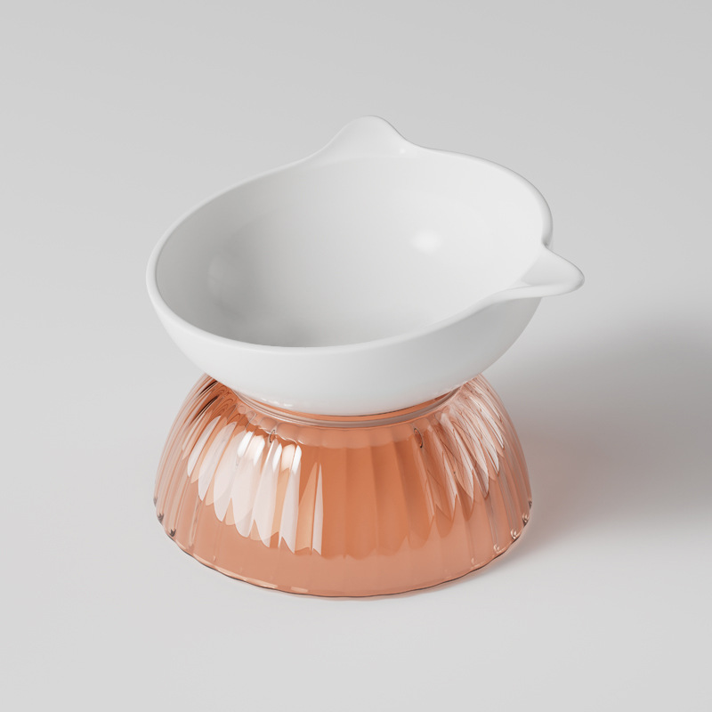 Tazón de gato de cerámica tazón de comida para gatos tazón oblicuo tazón de comida tazón de arroz tazón de gato tazón de perro Copa no es fácil de derribar suministros para mascotas