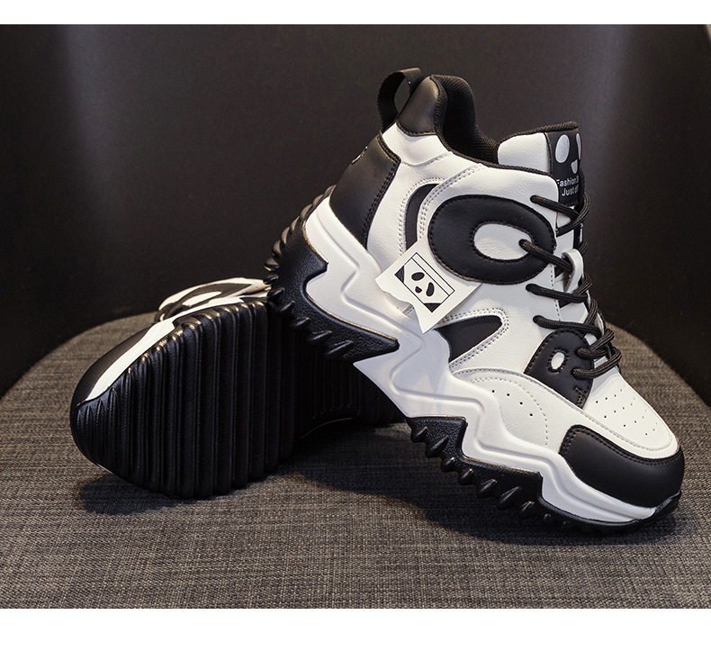 Giày sneaker nữ đế dày tăng chiều cao phong cách dad shoe mùa thu 2026 — M2503 Màu nâu, M2503 màu đen, M2503 màu xanh lam chi tiết 30