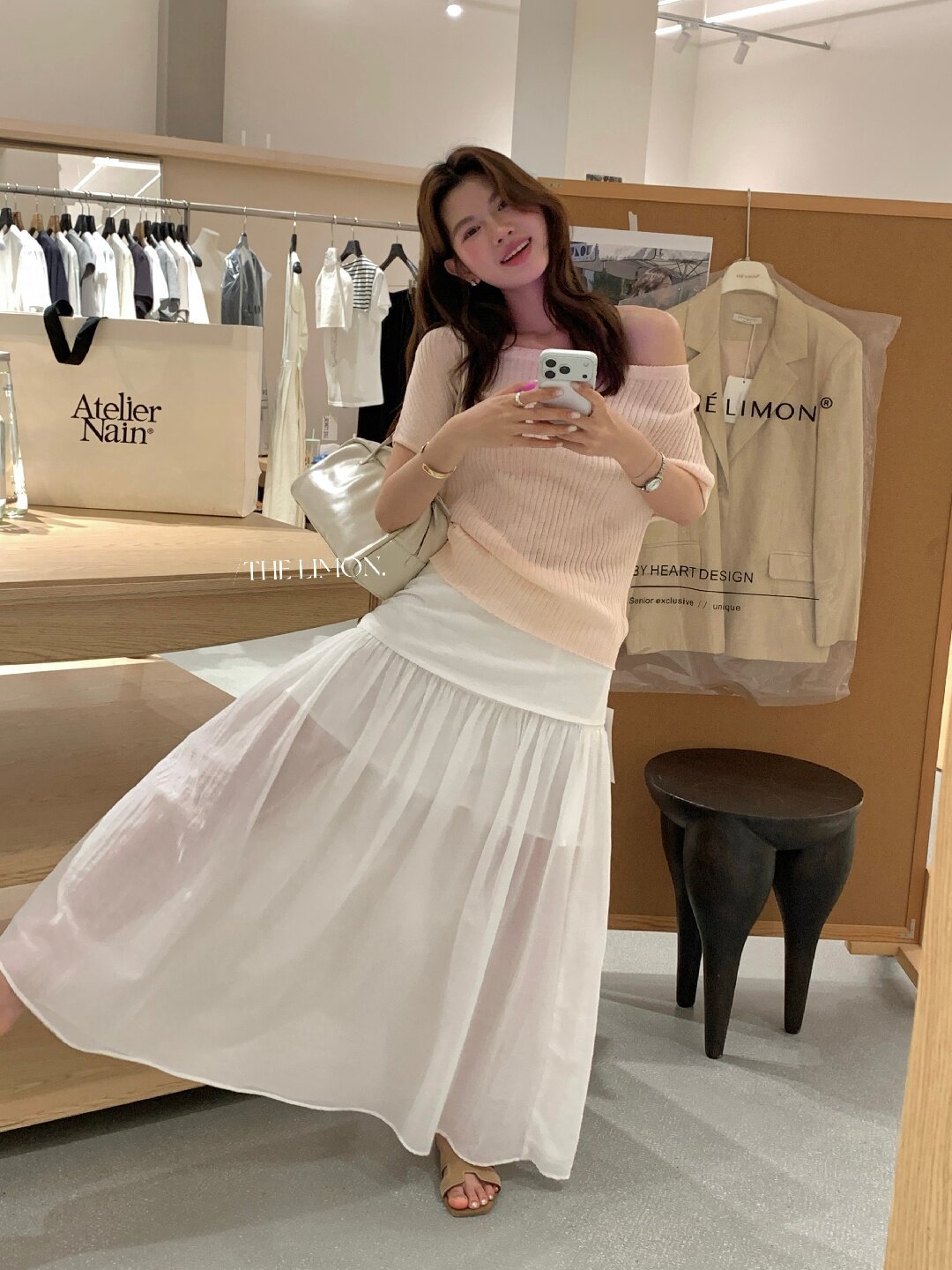 Áo thun nữ cổ tròn basic tay ngắn phong cách Hàn Quốc — Cà phê, màu đen, Bột củ sen, trắng ngà chi tiết 39