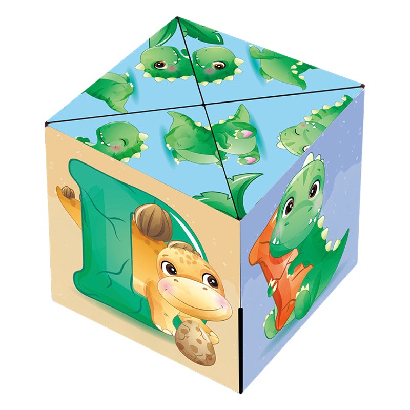 Tiktok changeable infinite cube 3d three-dimensional panda dinosaur folding intelligence exercise cross-border decompression toy