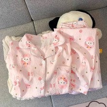 批发2025年新款女士睡衣长袖开衫甜美可爱春秋季可外穿家居服套装